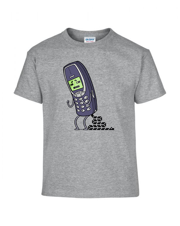 retro snake Sportszürke Gyerek Póló