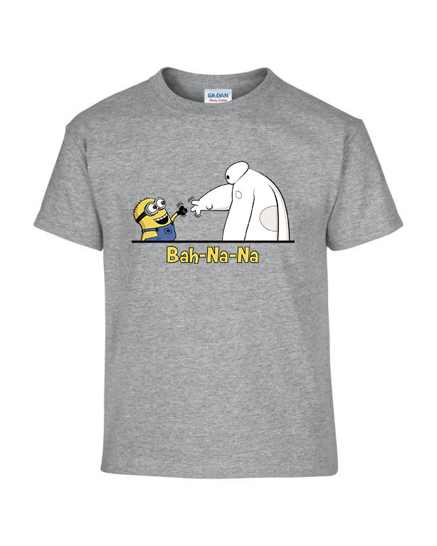 banana minion minyon minyonok baymax Sportszürke Gyerek Póló