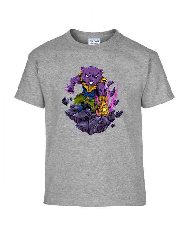 thanos macska Sportszürke Gyerek Póló
