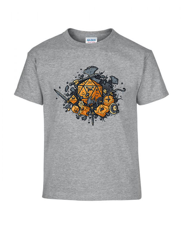 dobókocka dobókockák kockás dungeons and dragons Sportszürke Gyerek Póló