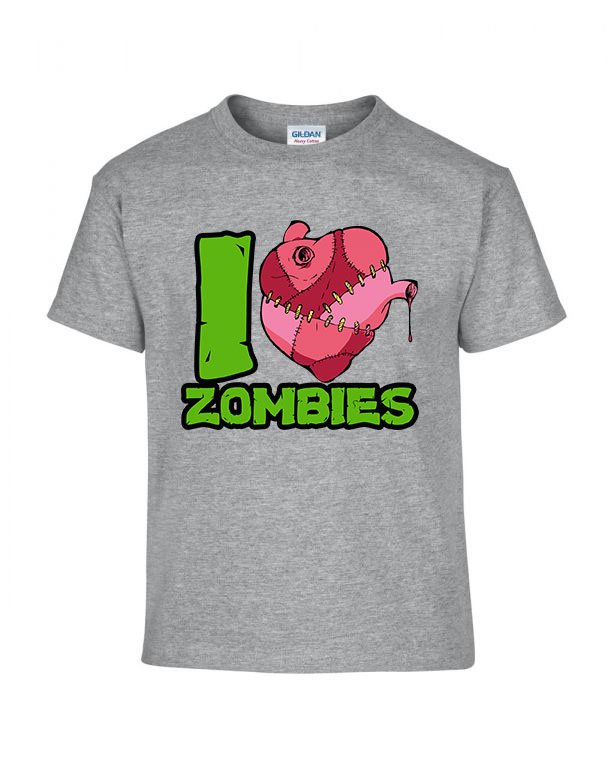 zombi zombis Sportszürke Gyerek Póló