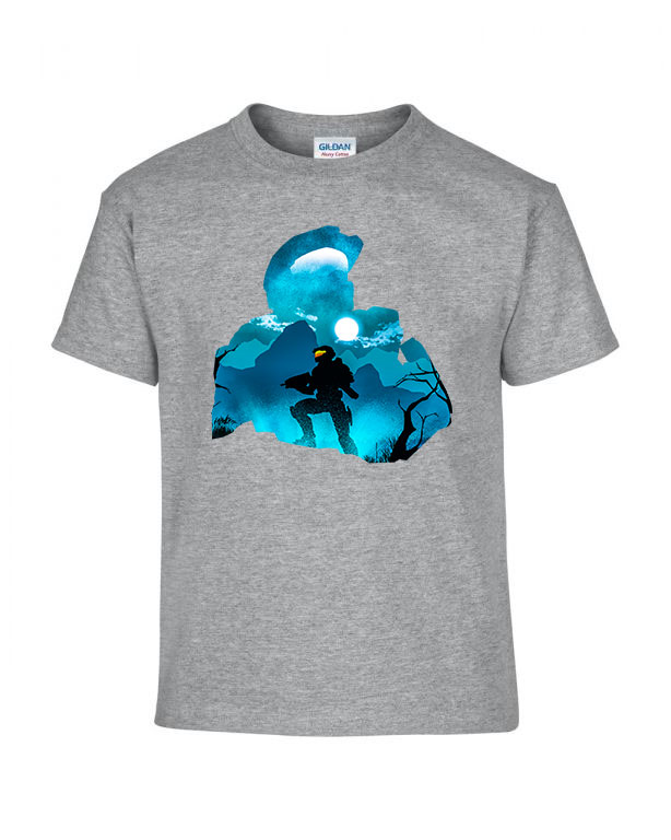 Halo Sportszürke Gyerek Póló