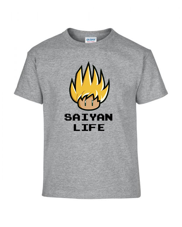 dragon ball saiyan life Sportszürke Gyerek Póló