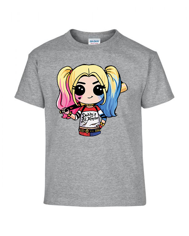 chibi harley quinn Sportszürke Gyerek Póló
