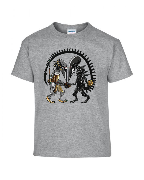 Alien vs Predator Sportszürke Gyerek Póló