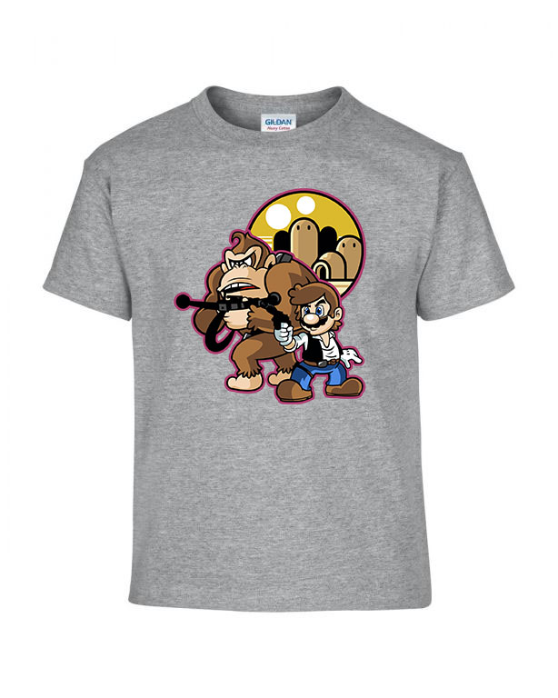 super mario donkey kong han solo Sportszürke Gyerek Póló
