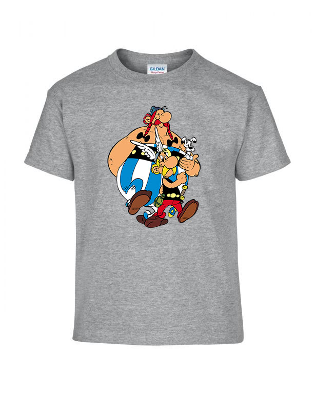 Asterix és Obelix Sportszürke Gyerek Póló