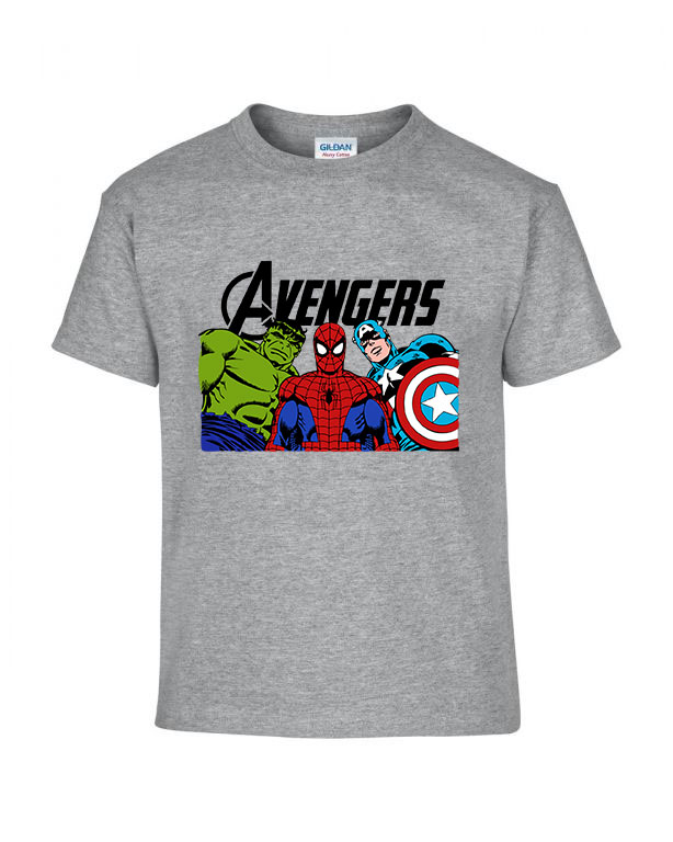 avengers bosszúállók hulk pókember amerika kapitány Sportszürke Gyerek Póló