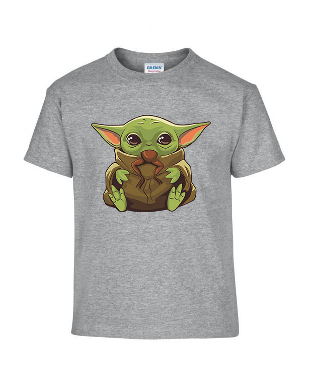 the child baba yoda baby yoda grogu mandalorian Sportszürke Gyerek Póló