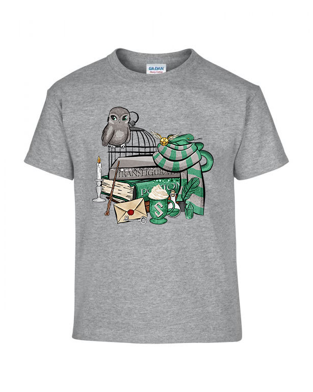 harry potter slytherin mardekár Sportszürke Gyerek Póló
