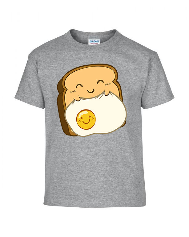 toast kenéyr tojás humor Sportszürke Gyerek Póló
