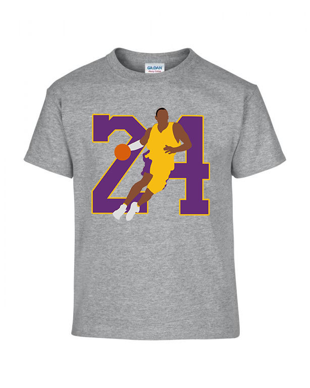 kobe bryant 24 nba kosár kosaras lakers Sportszürke Gyerek Póló