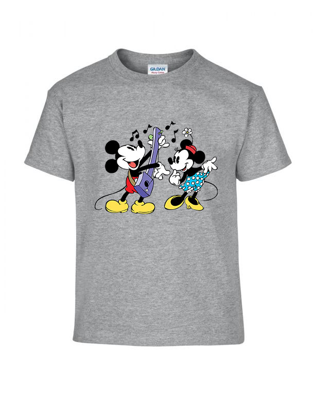mickey és minnie egér Sportszürke Gyerek Póló