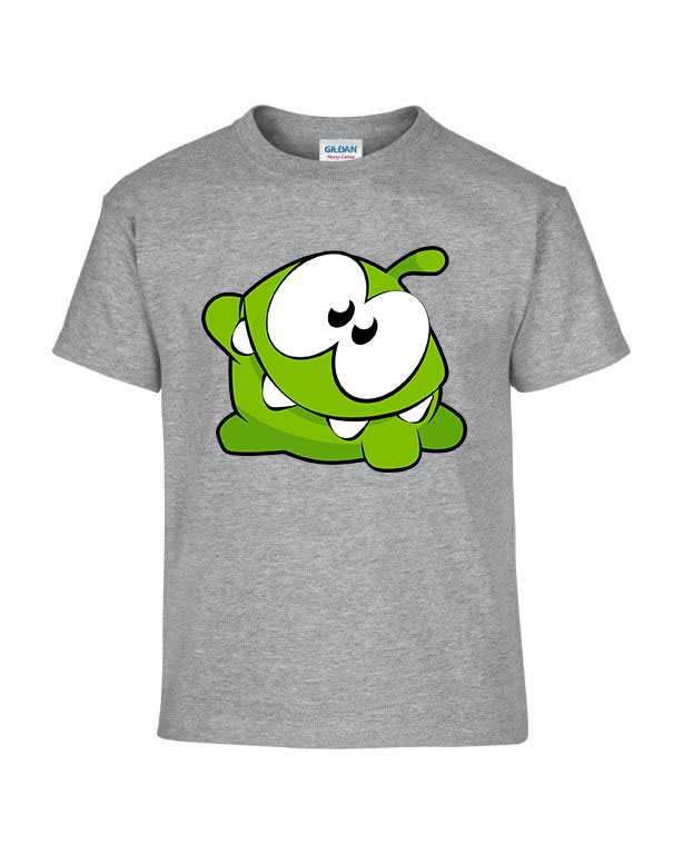 om nom Sportszürke Gyerek Póló