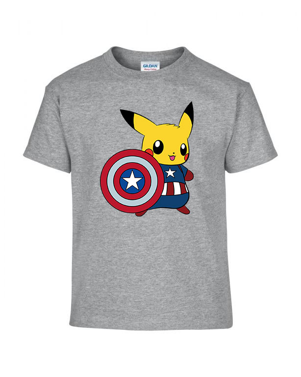 pokemon pikachu Sportszürke Gyerek Póló