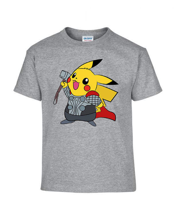 pokemon pikachu Sportszürke Gyerek Póló