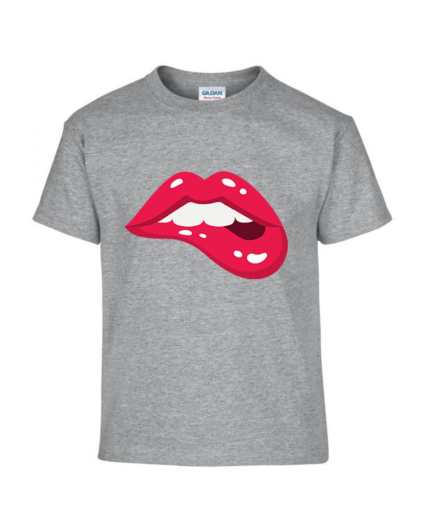 lips ajak ajkak száj  Sportszürke Gyerek Póló