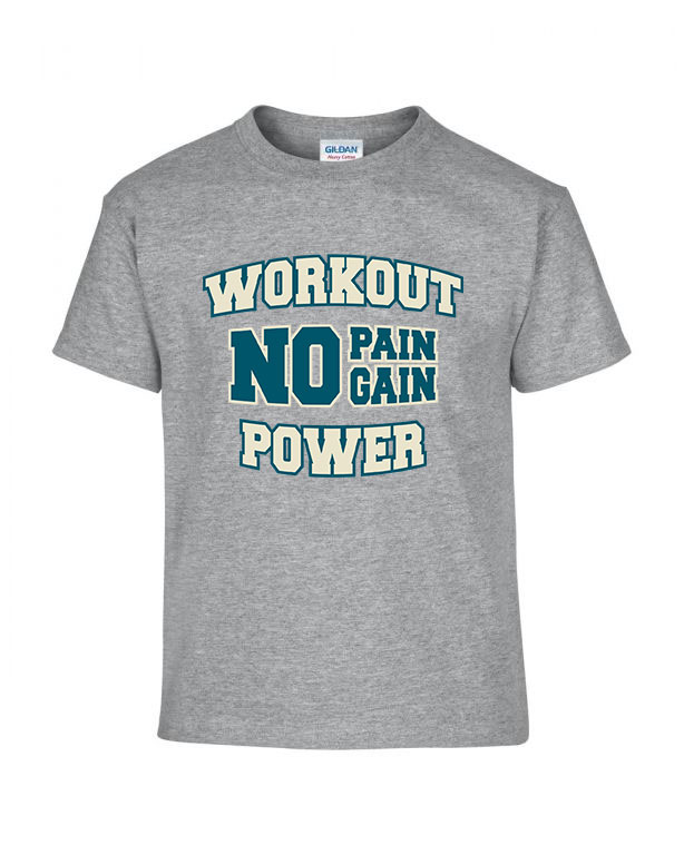 kondi no pain no gain workout Sportszürke Gyerek Póló