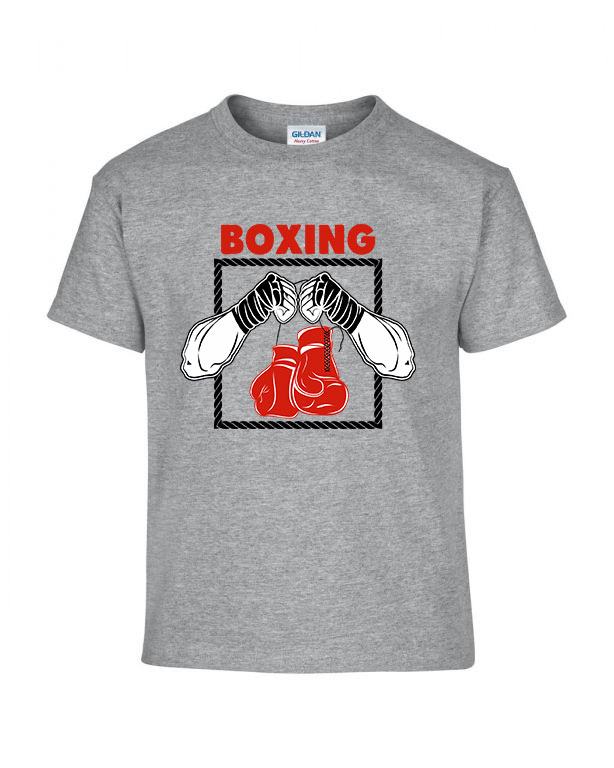 Boxing box Sportszürke Gyerek Póló