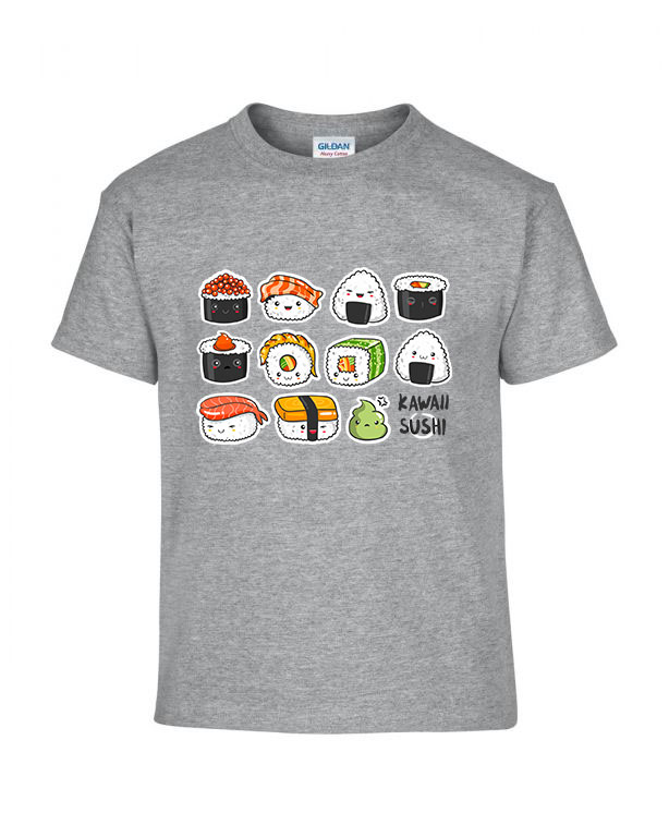 szusi sushi kawaii Sportszürke Gyerek Póló