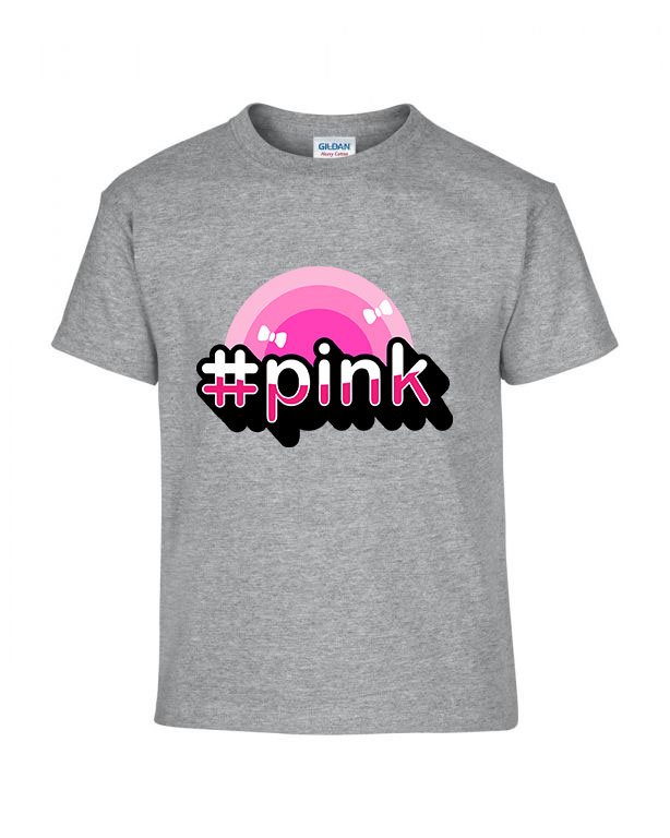Pink Sportszürke Gyerek Póló