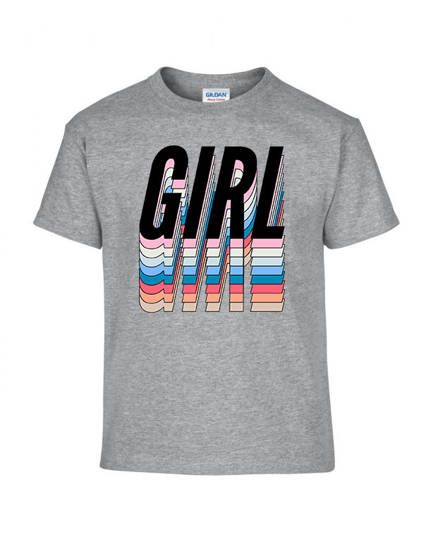 GIRL girl power grl pwr Sportszürke Gyerek Póló