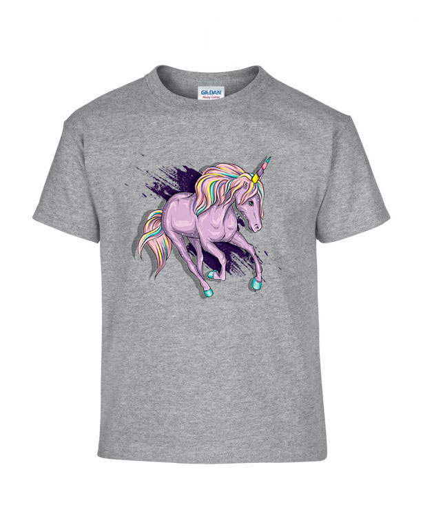 Unikornis unicorn Sportszürke Gyerek Póló