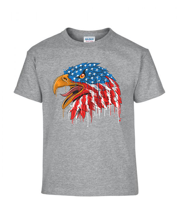 Amerikai Sas Sportszürke Gyerek Póló