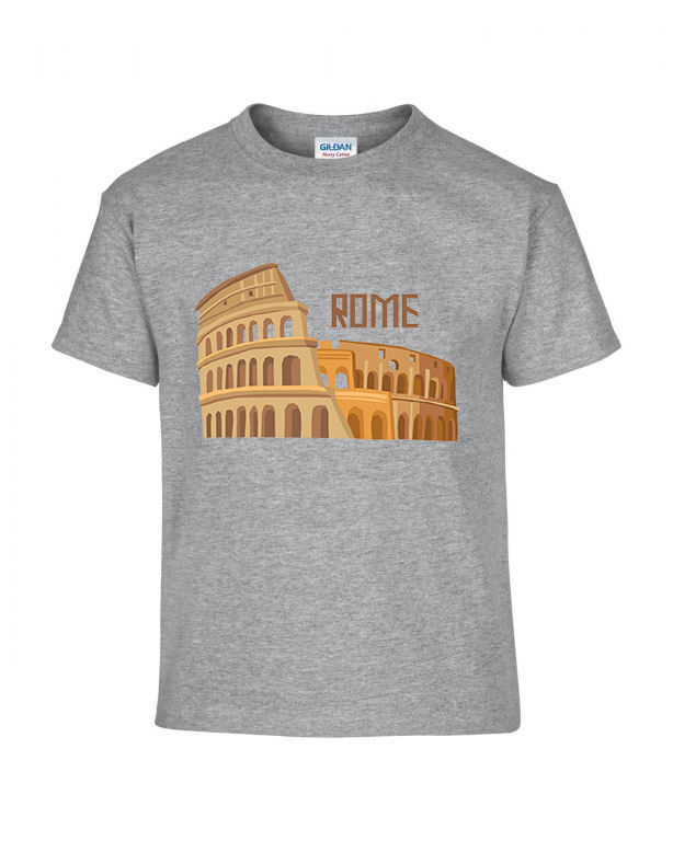 olaszország italy róma rome colosseum  Sportszürke Gyerek Póló