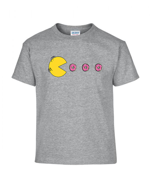 pac man fánk homer Sportszürke Gyerek Póló
