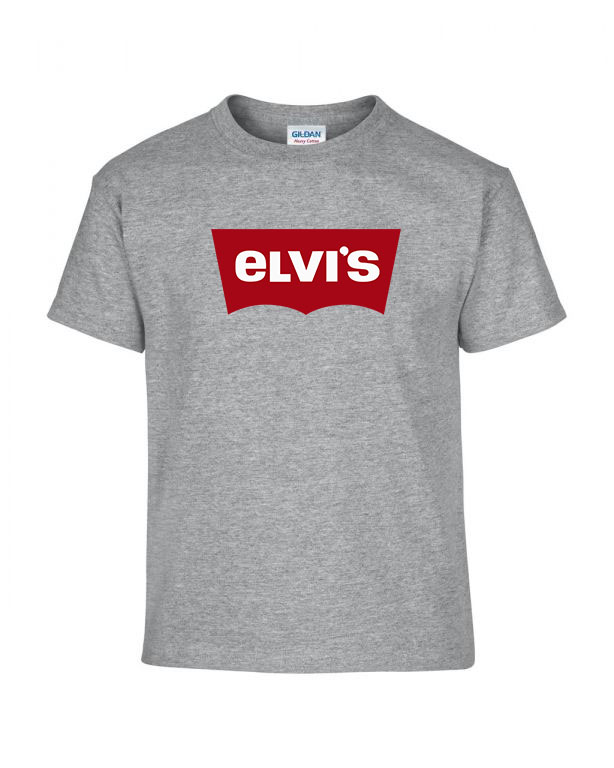 elvis Sportszürke Gyerek Póló