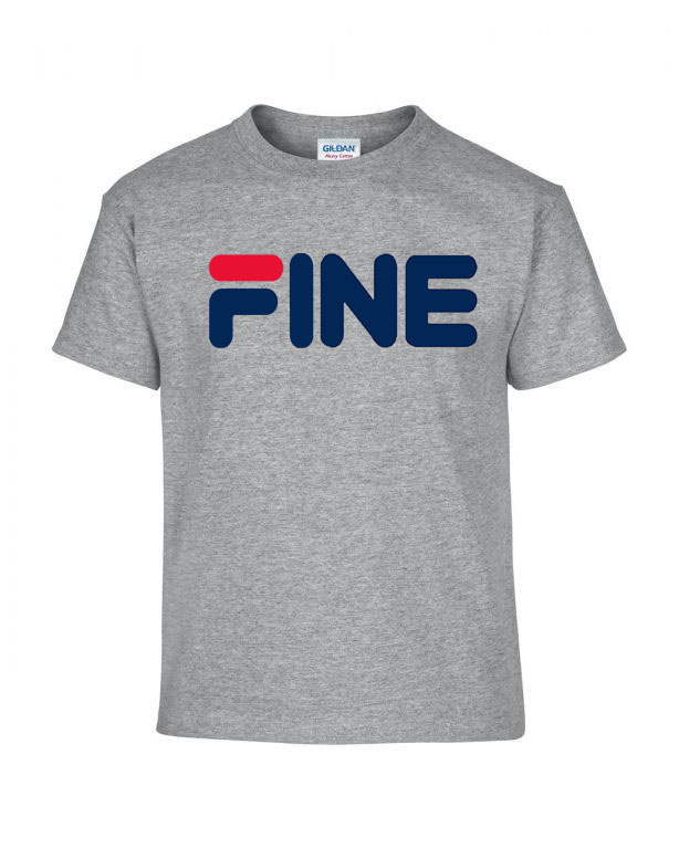 fila fine humor Sportszürke Gyerek Póló