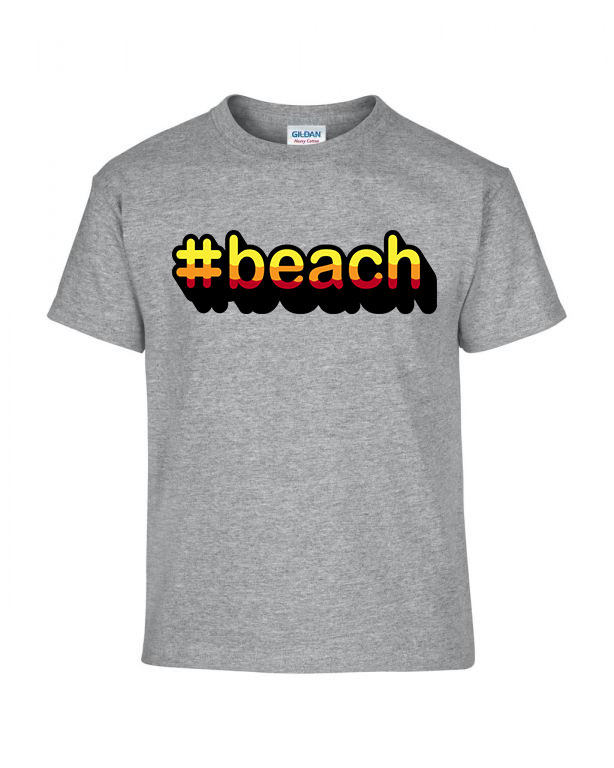 beach nyár nyaralás Sportszürke Gyerek Póló