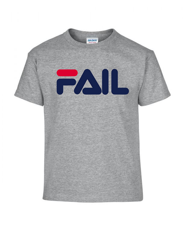 Fail fila humor Sportszürke Gyerek Póló