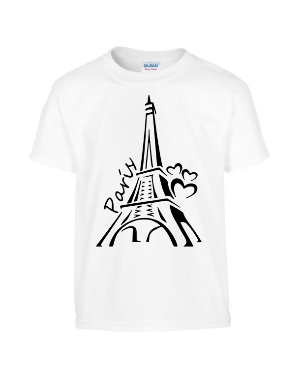 Párizs francia eiffel torony Fehér Gyerek Póló