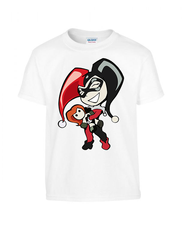 Harley Quinn Fehér Gyerek Póló