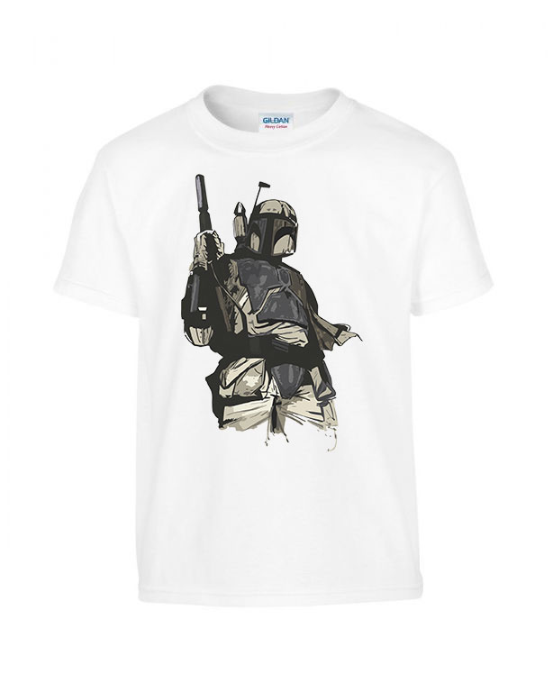 Star Wars Bounty Hunter Fehér Gyerek Póló
