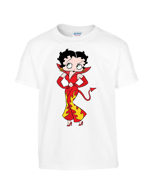 Betty Boop Fehér Gyerek Póló