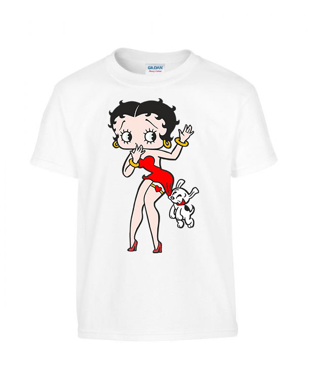 Betty Boop Fehér Gyerek Póló
