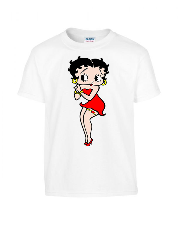 Betty Boop Fehér Gyerek Póló