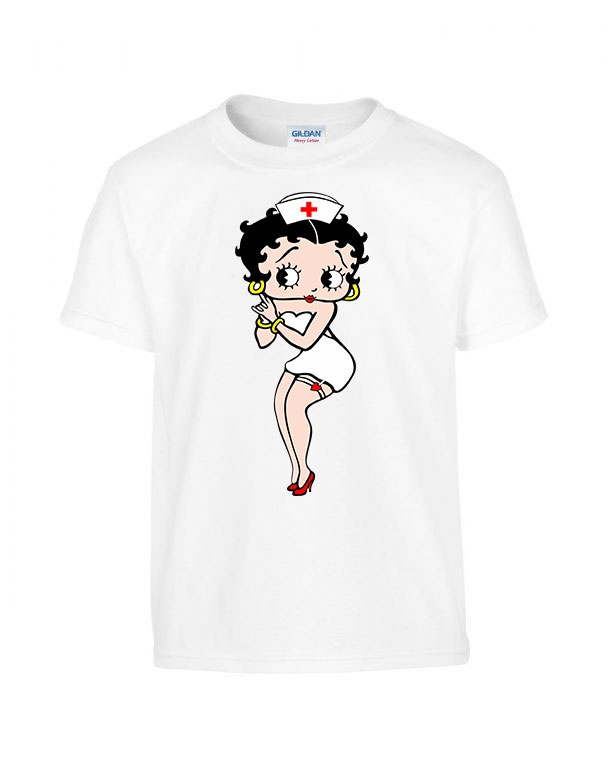Betty Boop Fehér Gyerek Póló