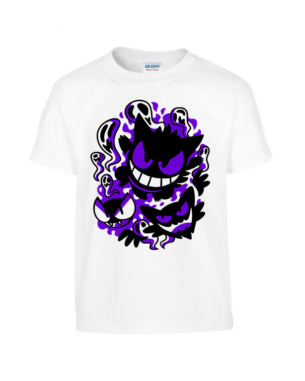 pokemon gastly gengar Fehér Gyerek Póló