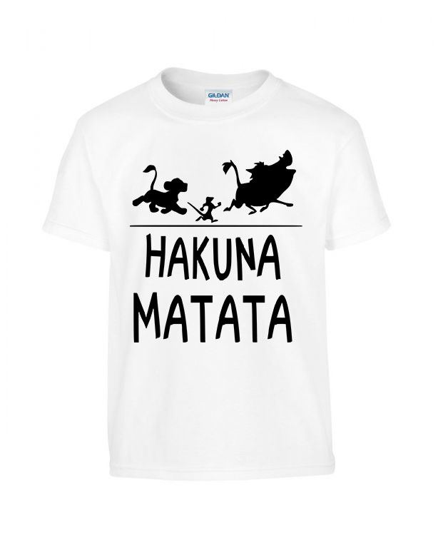 hakuna matata oroszlánkirály Fehér Gyerek Póló