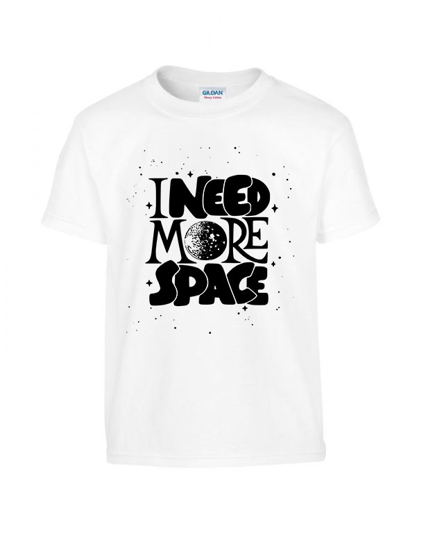 i need more space űr Fehér Gyerek Póló