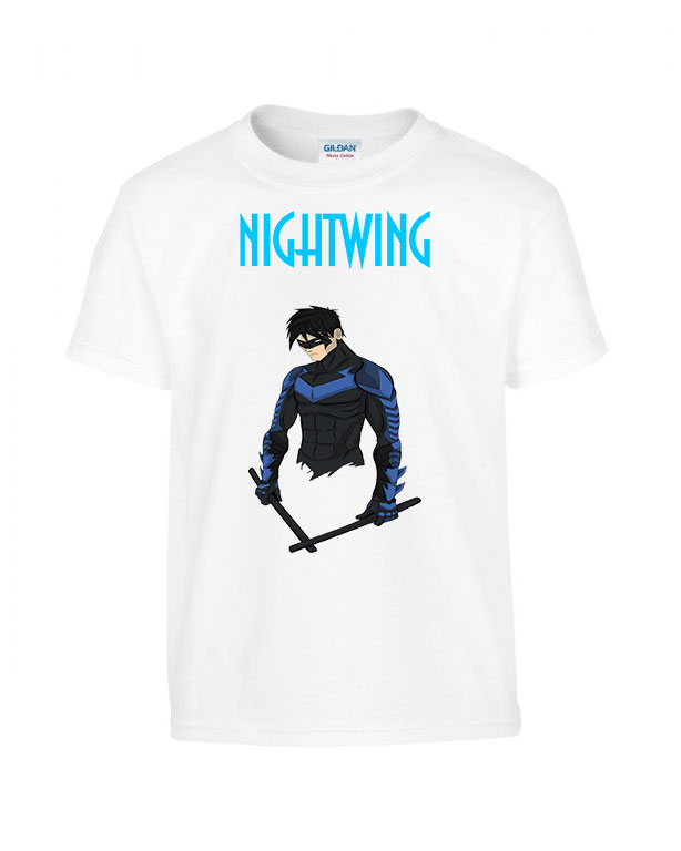 nightwing dc Fehér Gyerek Póló