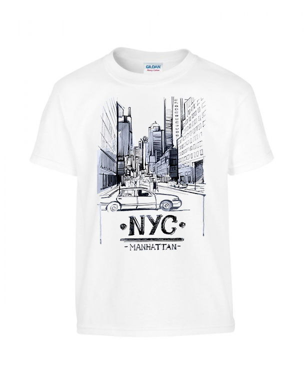 new york manhattan Fehér Gyerek Póló