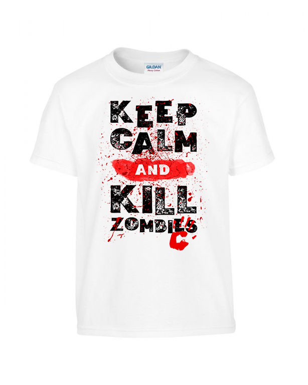 zombi zombik humor Fehér Gyerek Póló