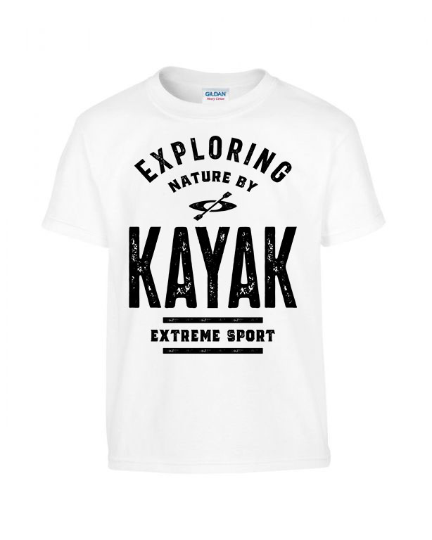 kajak kenu kayak Fehér Gyerek Póló
