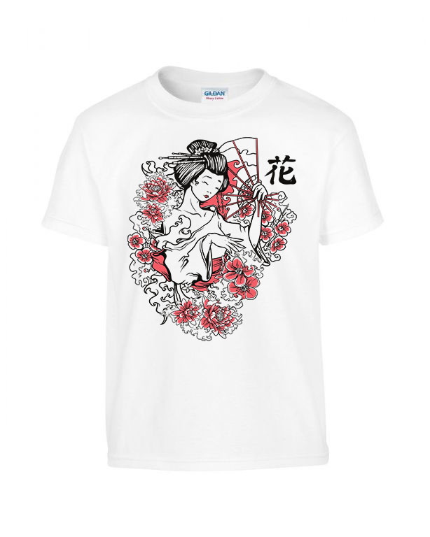 japán gésa Fehér Gyerek Póló