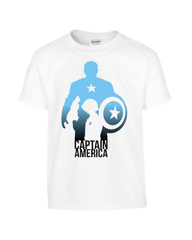 amerika kapitány captain america Fehér Gyerek Póló